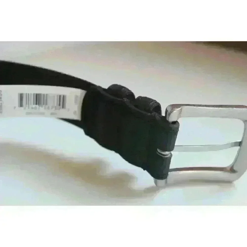 Real Tree Black Dress Belt Casual Fit Size 42/102 Black Genuine‎ Leather NWT